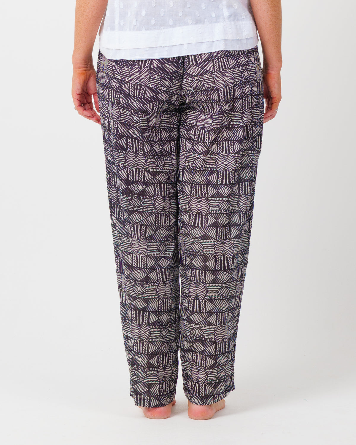 Chilli Pants in Black and White Diamonds