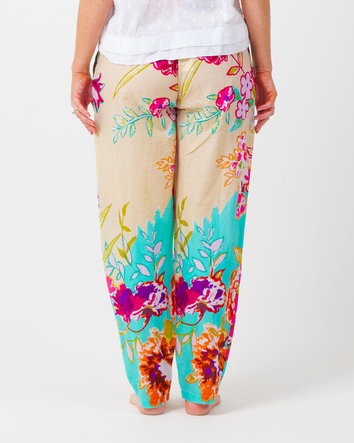 Chilli Pants in Turquoise Cream