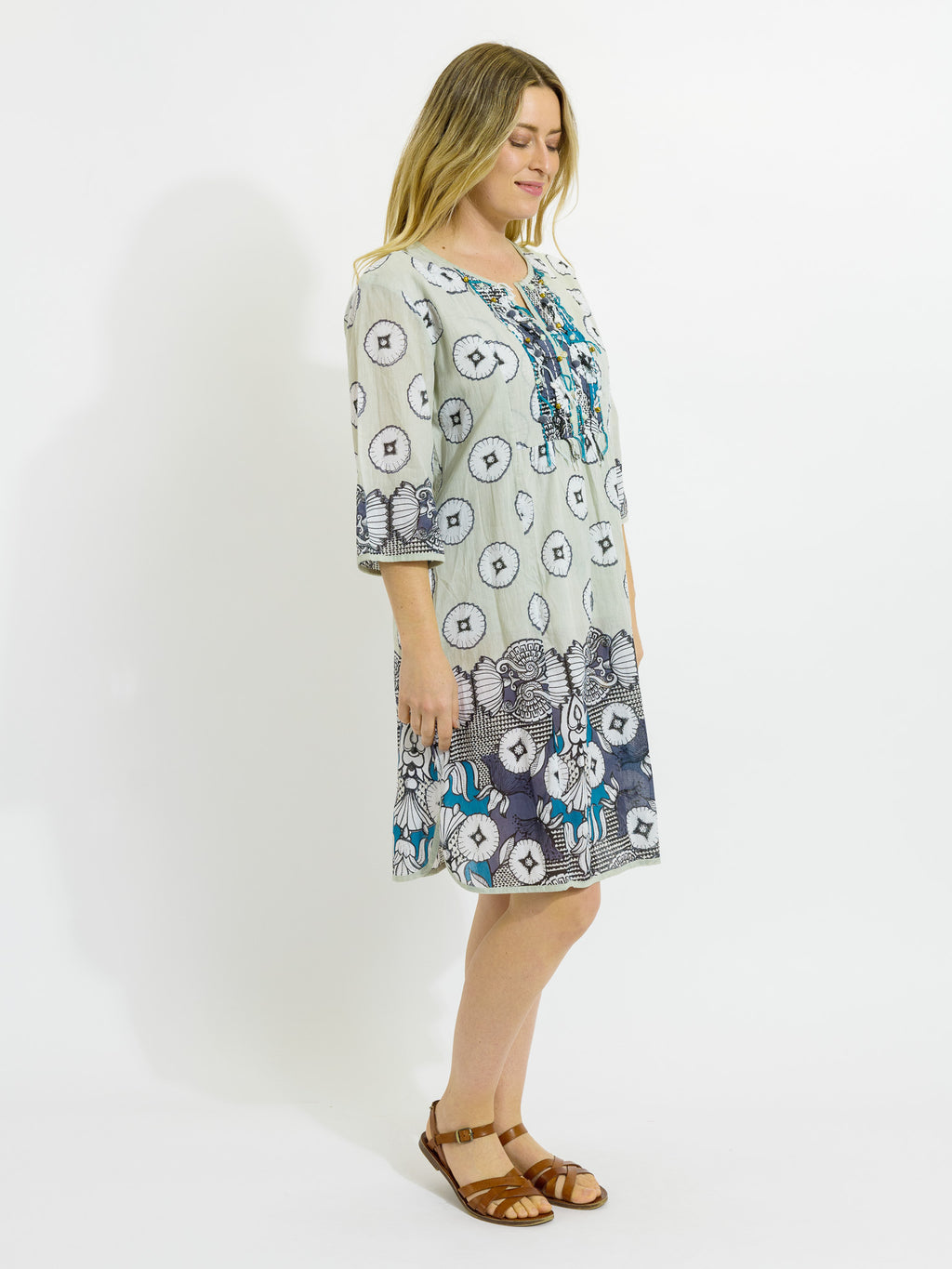 Bangalow Boho Dress in Pale Dawn