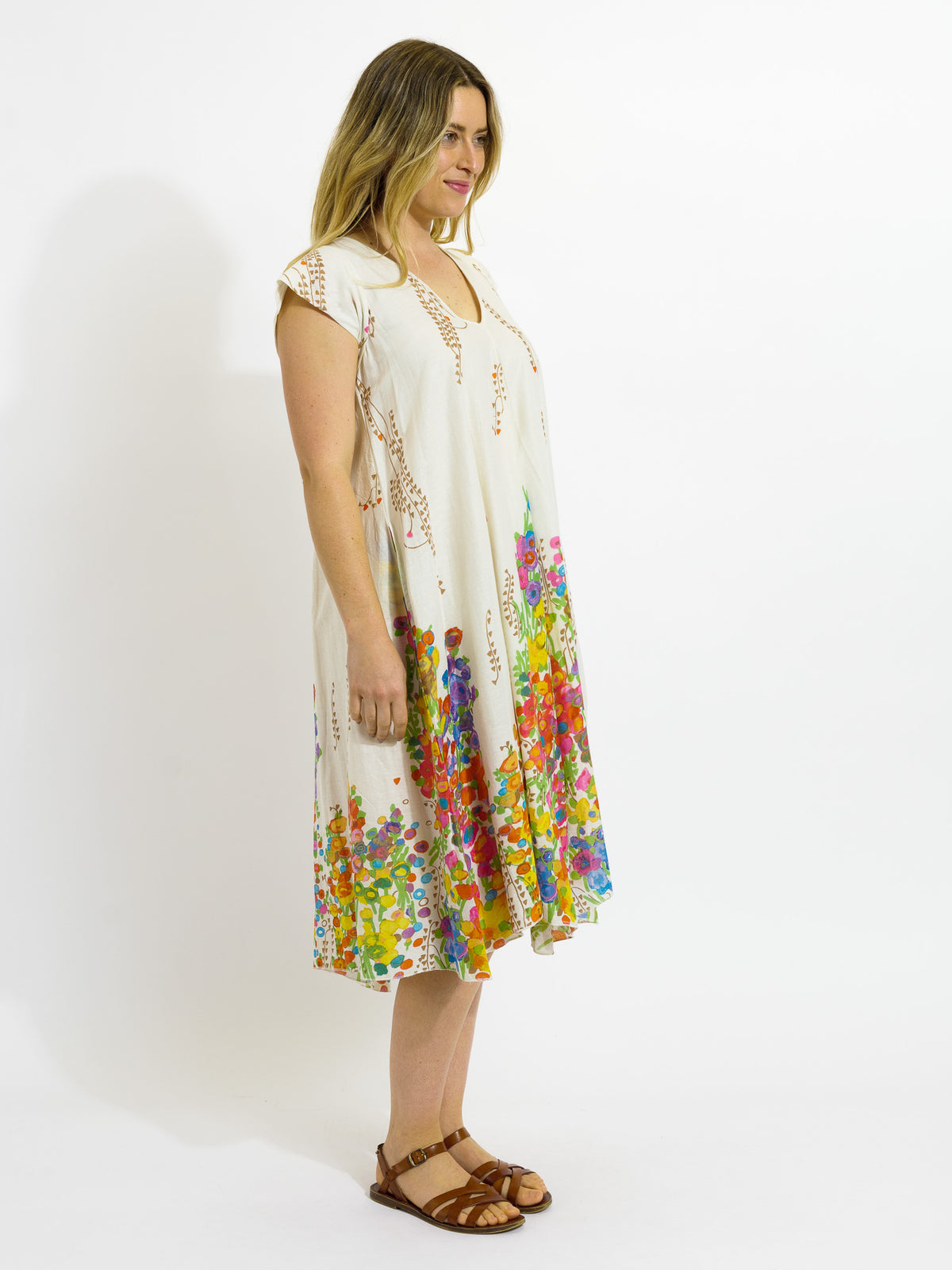 Maheno Dress in Vanilla Spring