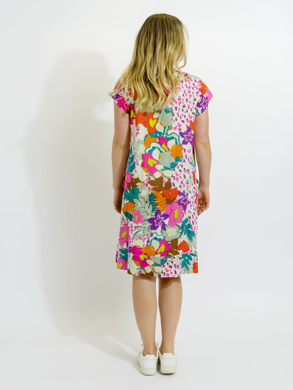 Marcoola dress in Fresh Pink Floral
