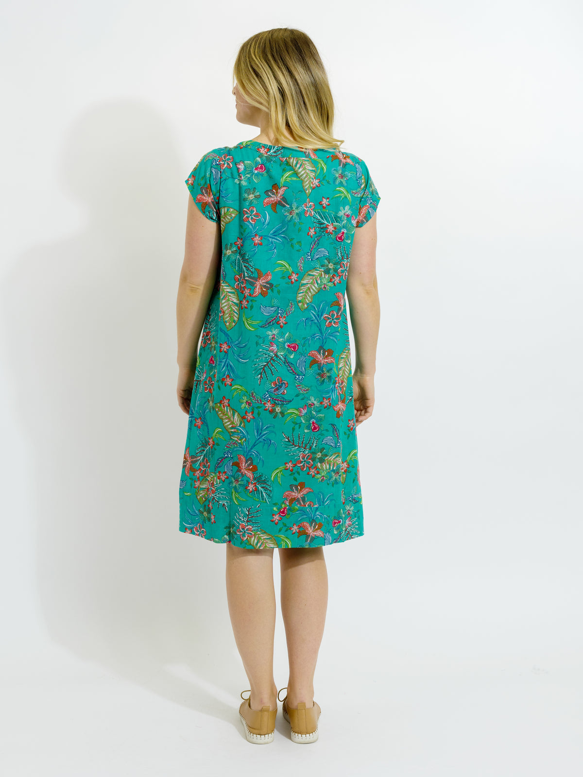 Marcoola dress in Green Garden