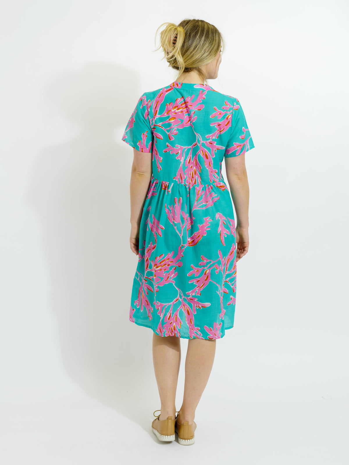 Airley Dress in Pink Coral