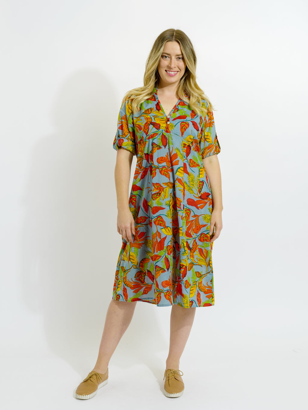 Mareeba Dress in Autumn Leaves