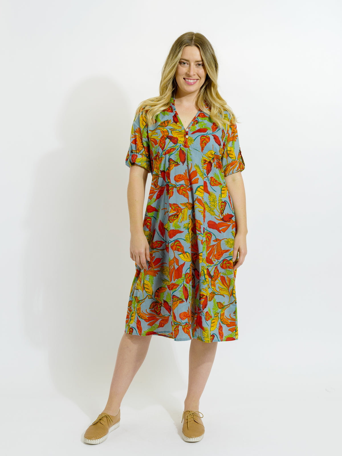 Mareeba Dress in Autumn Leaves