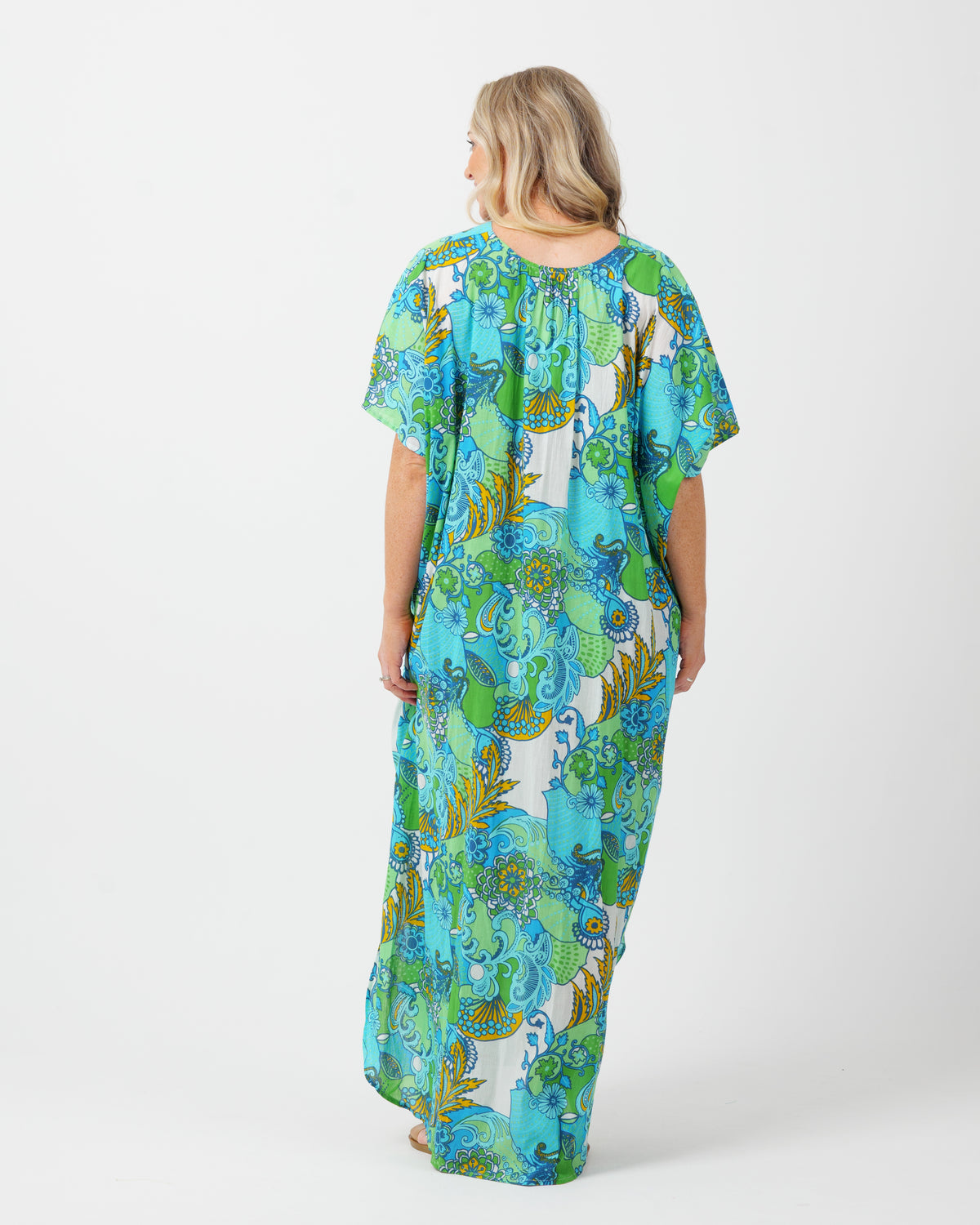 Tiwi Kaftan in Kaleido Lime
