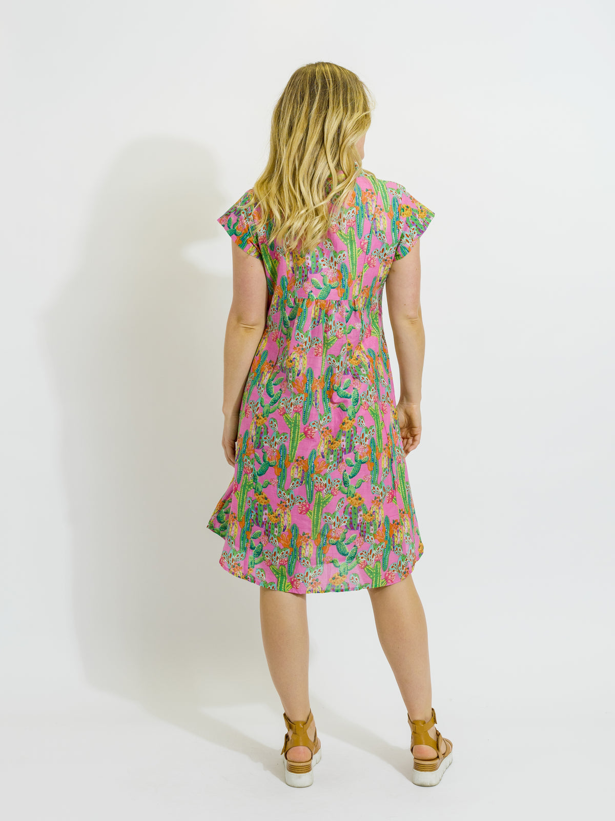 Cabarita Dress in Pink Cactus