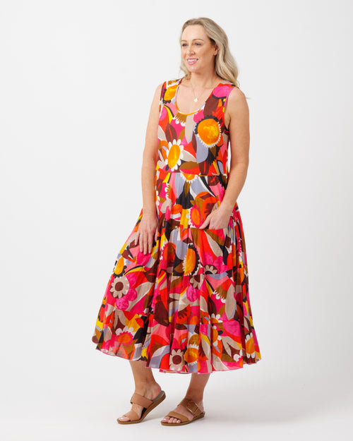 Daydream Dress in Bold Floral