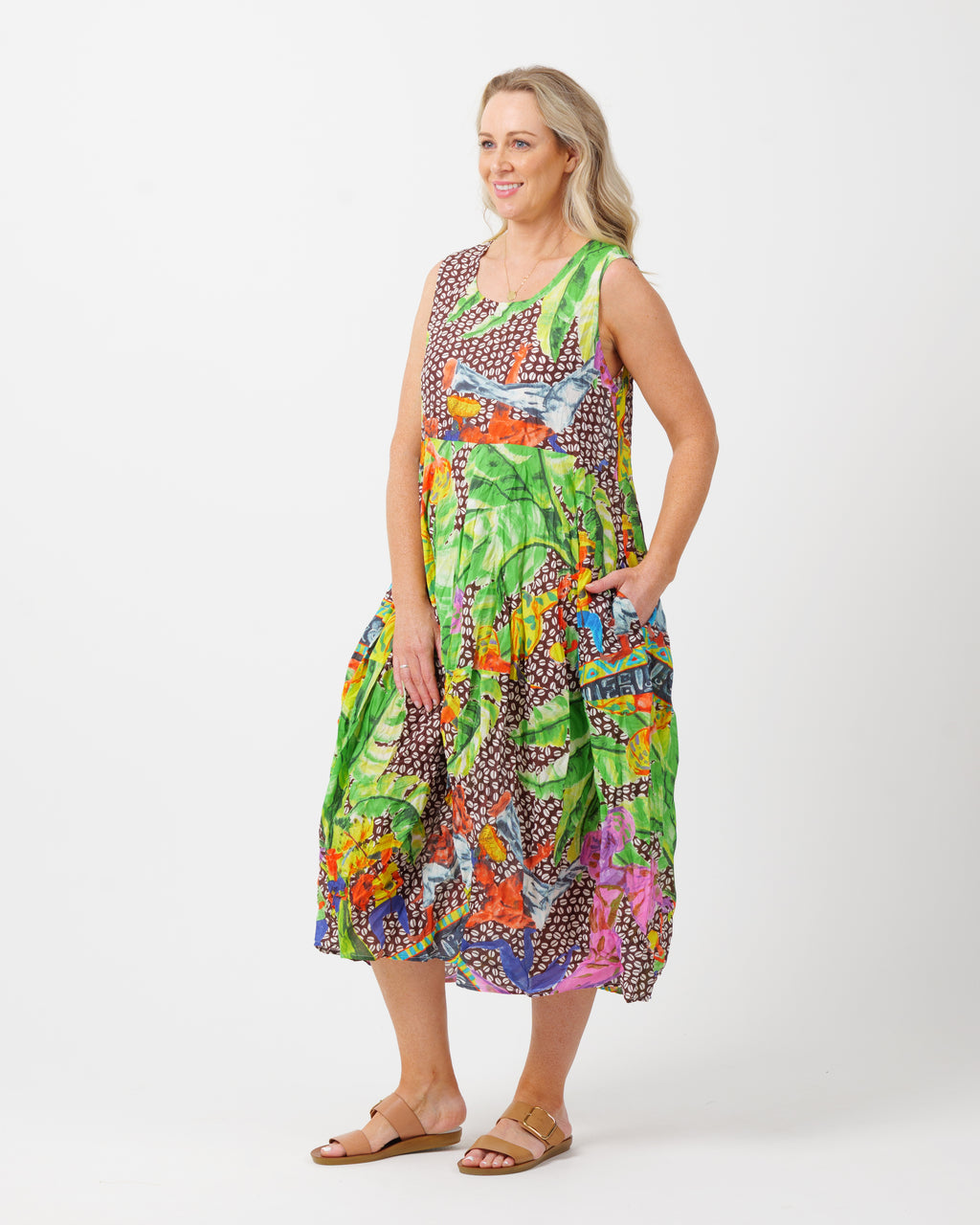 Glasshouse Dress in Coffee Beans