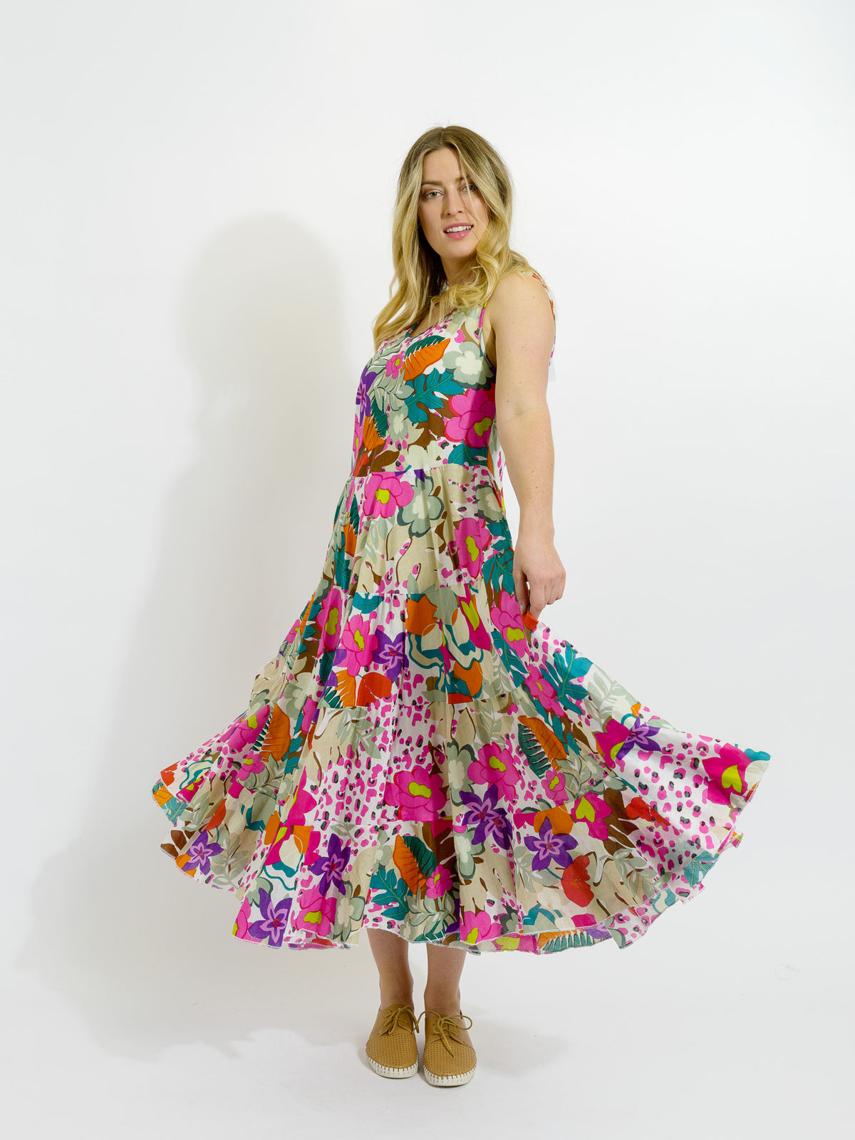 Daydream Dress in Fresh Pink Floral