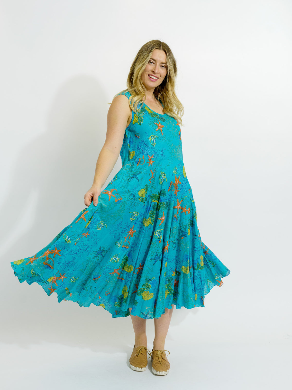Daydream Dress in Aqua Reef