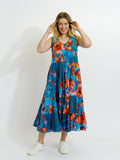 Daydream Dress in Sea Green Poppy