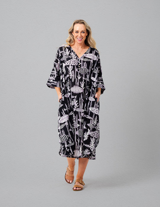 Stella Dress in Midnight Reef