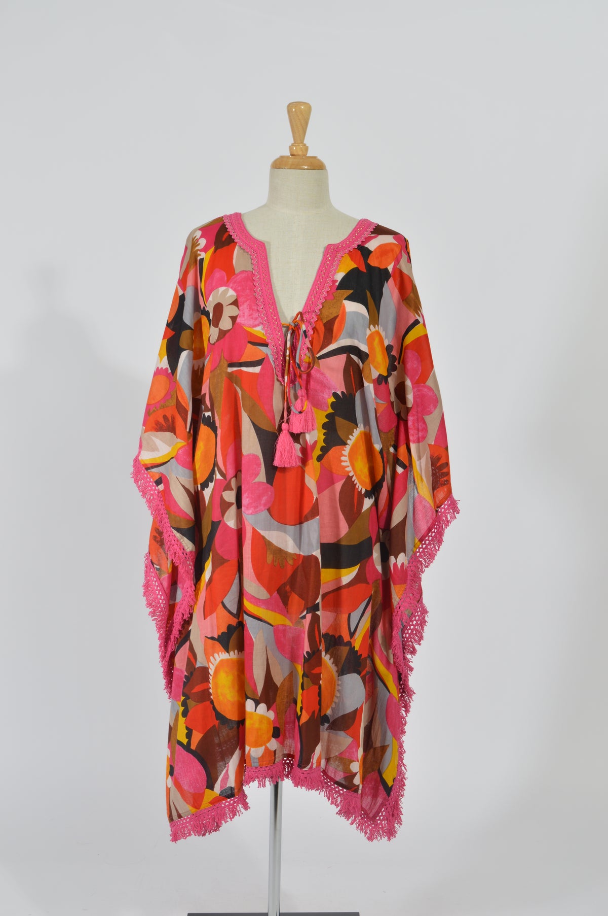 Bedarra Kaftan in Bold Floral