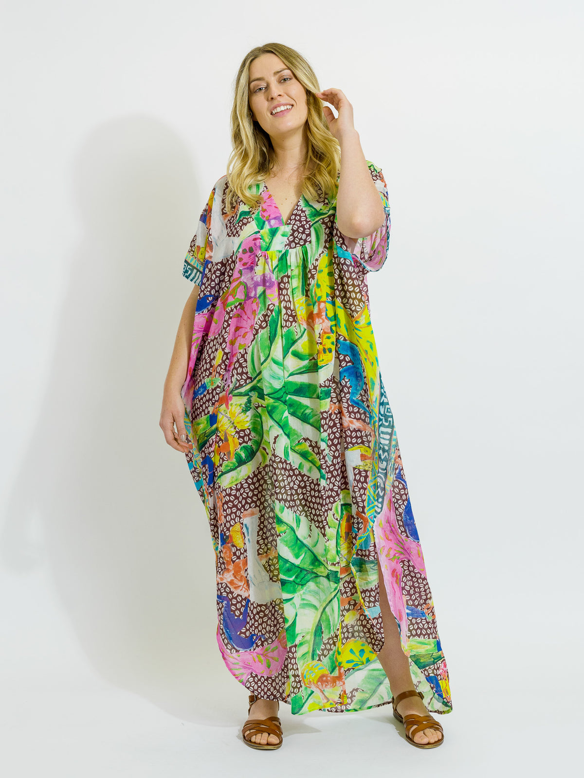 Tiwi Kaftan in Coffee Beans