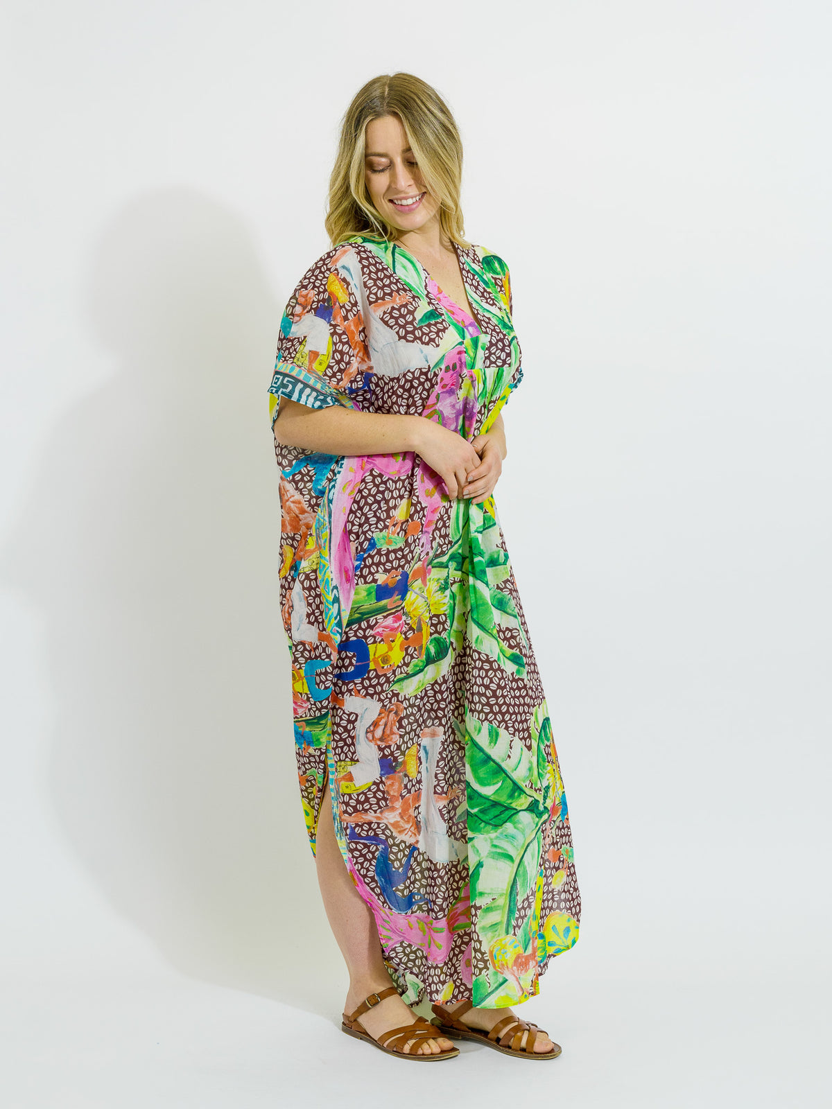 Tiwi Kaftan in Coffee Beans