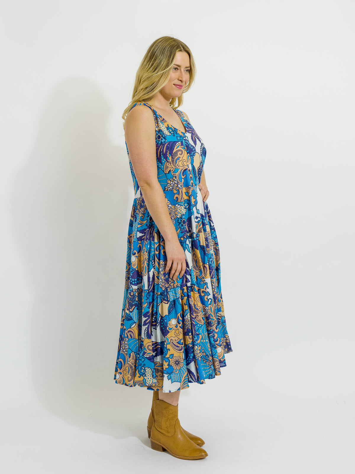 Daydream Dress in Kaleido Blue