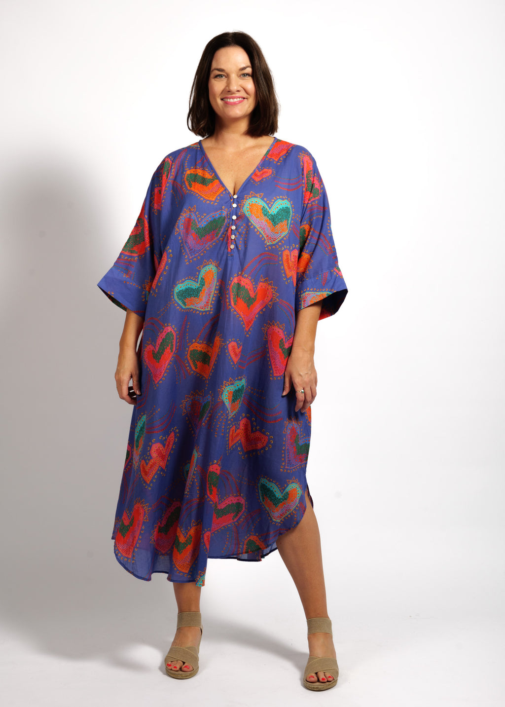 Stella Dress in Purple Hearts