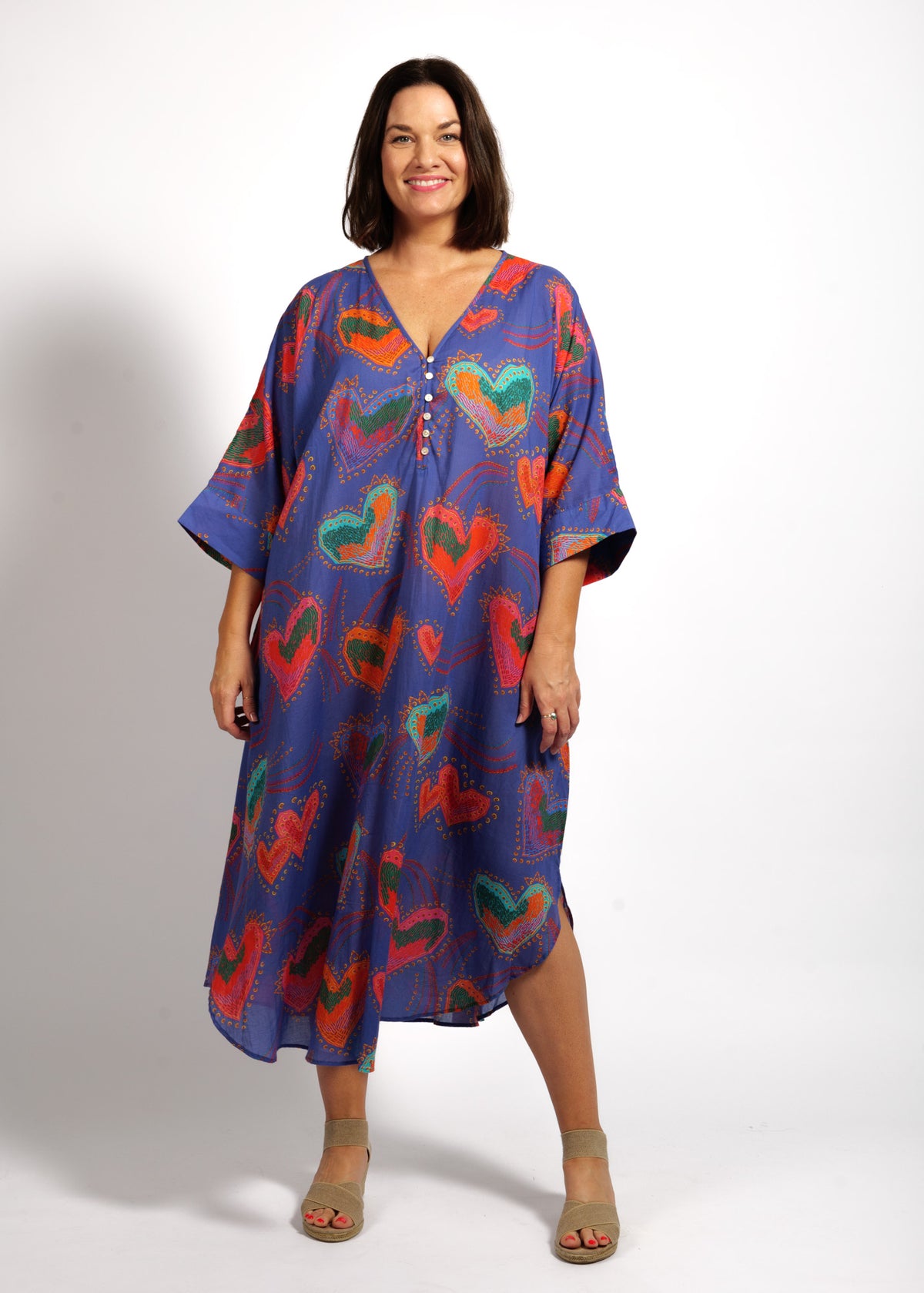 Stella Dress in Purple Hearts