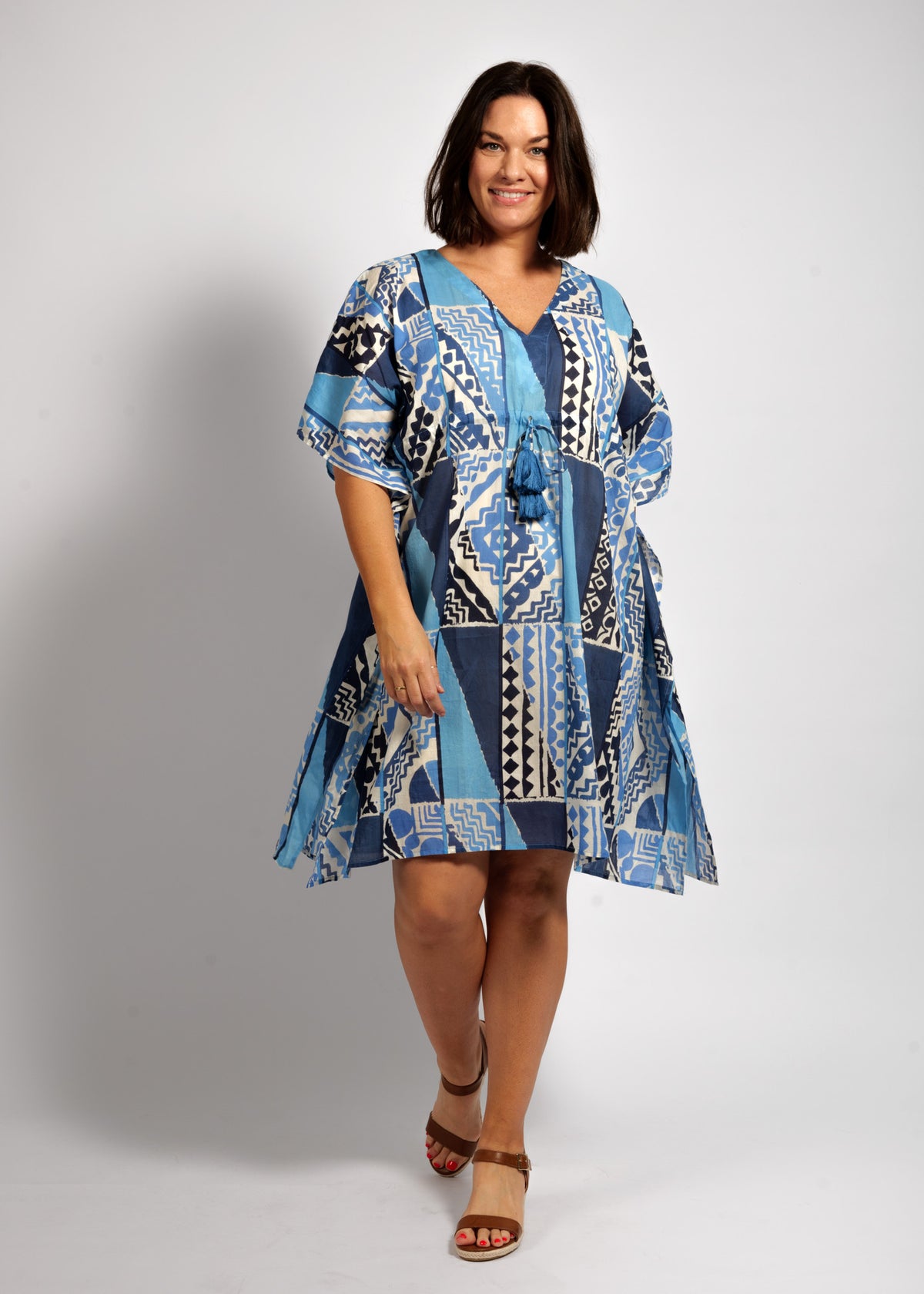 Isabel Kaftan in Blue Rectangles