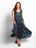 Daydream Dress in Denim Floral