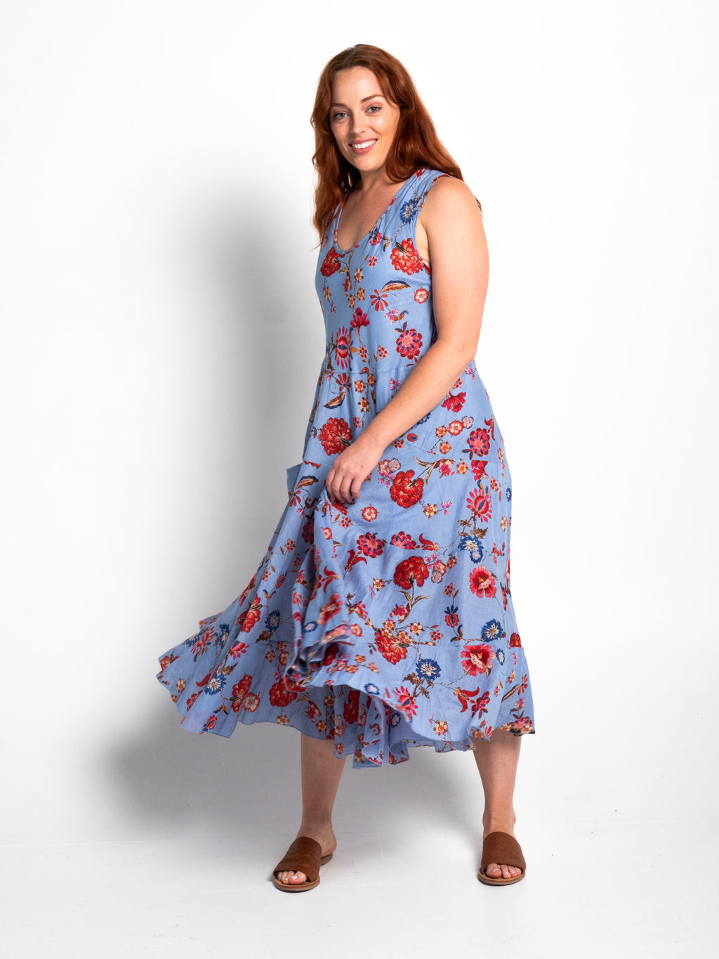 Daydream Dress in Blue Azaleas
