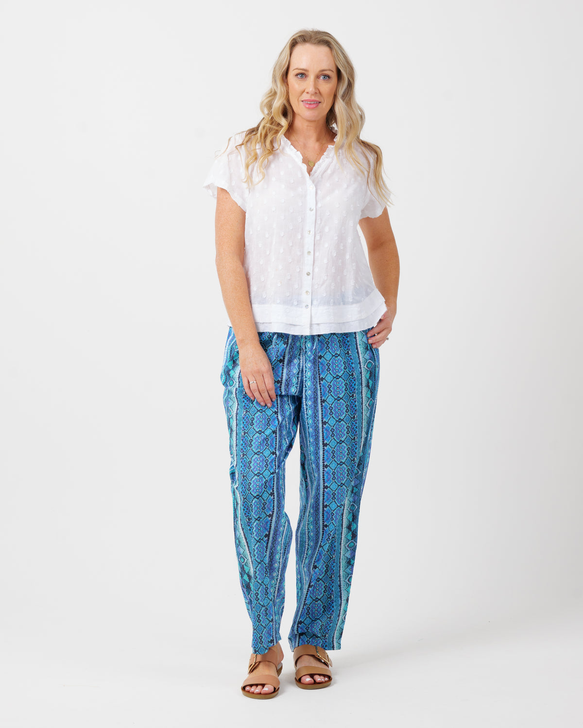 Chilli Pants in Blue Lines