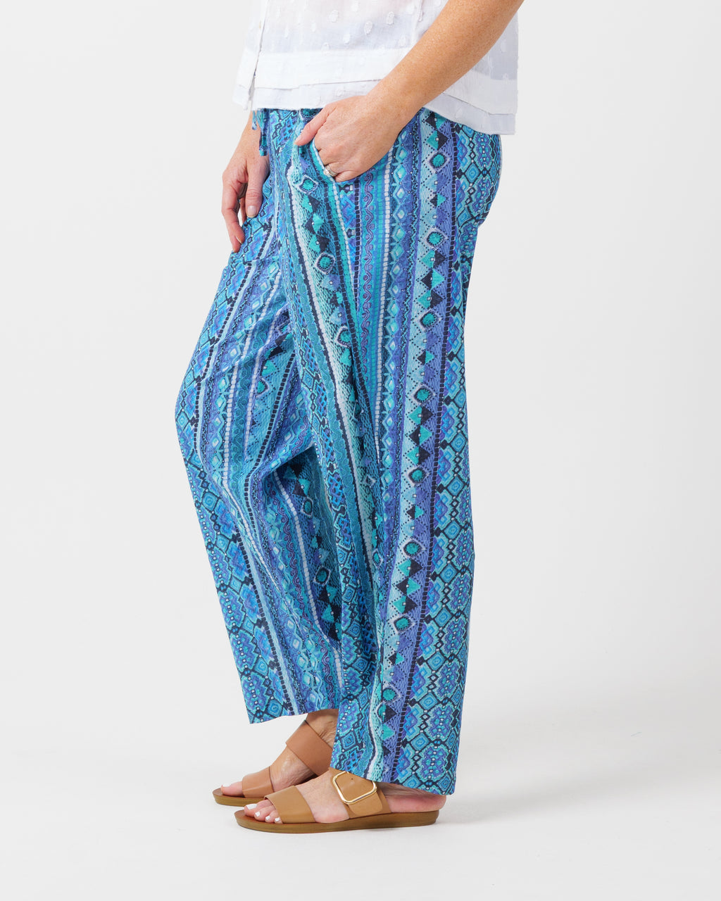 Chilli Pants in Blue Lines