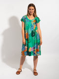 Marcoola dress in Green Marine