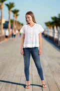 Capricorn Shirt in White Dobby