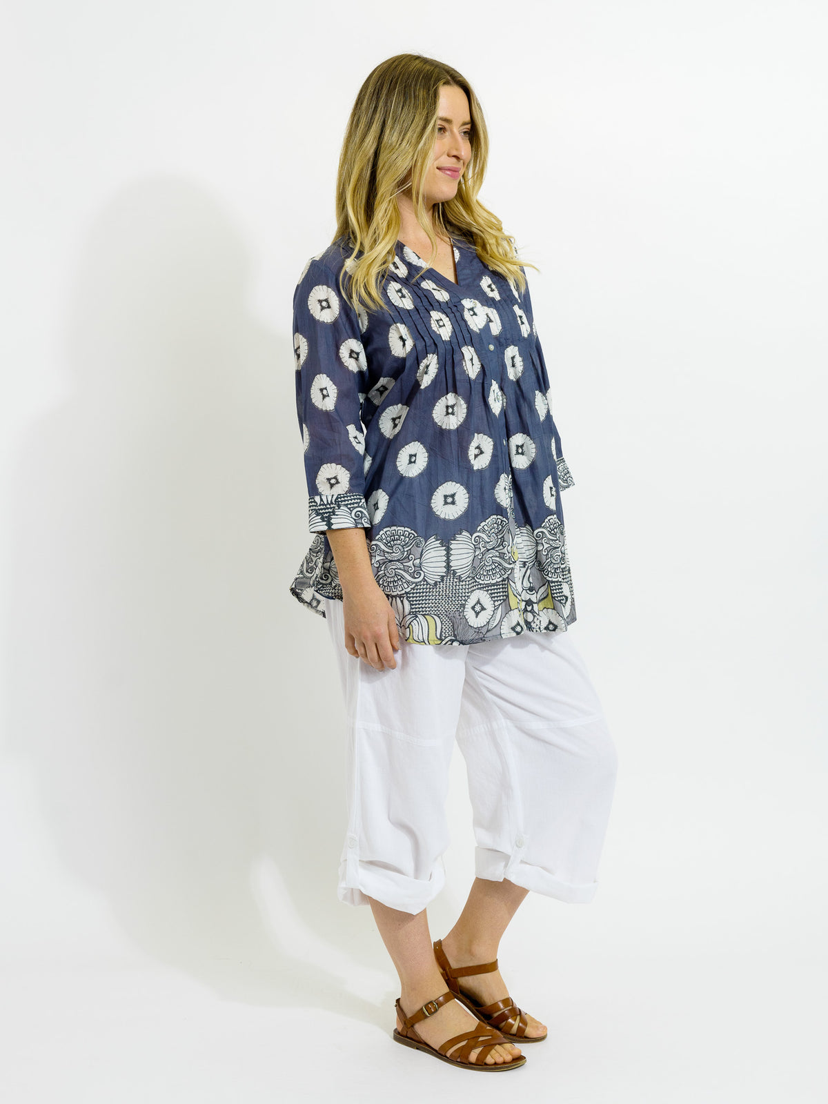 Palm Cove Top in Storm Grey