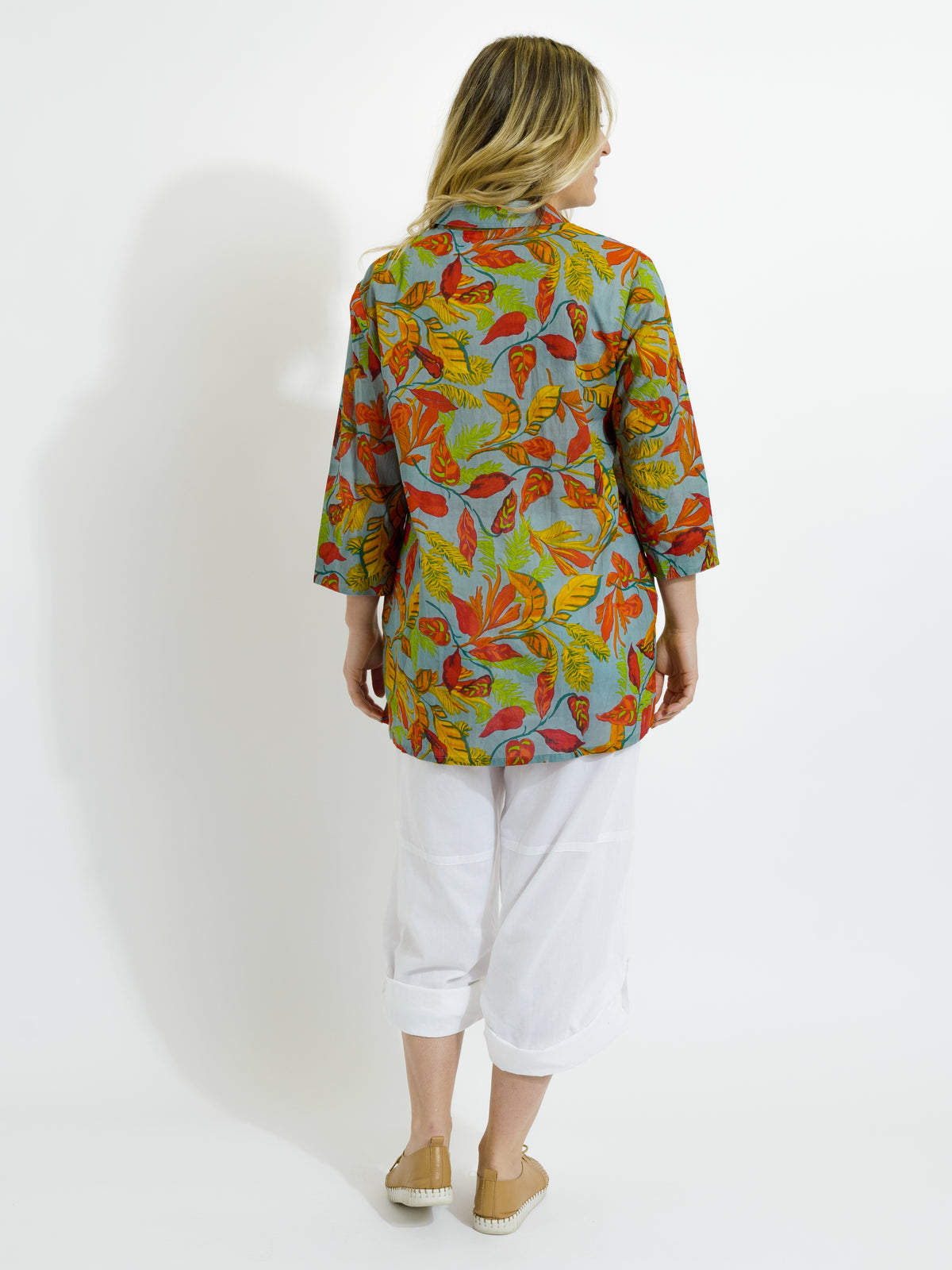 Maroochy Collared Shirt in Autumn Leaves