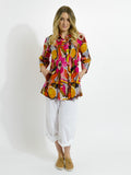 Maroochy Collared Shirt in Bold Floral