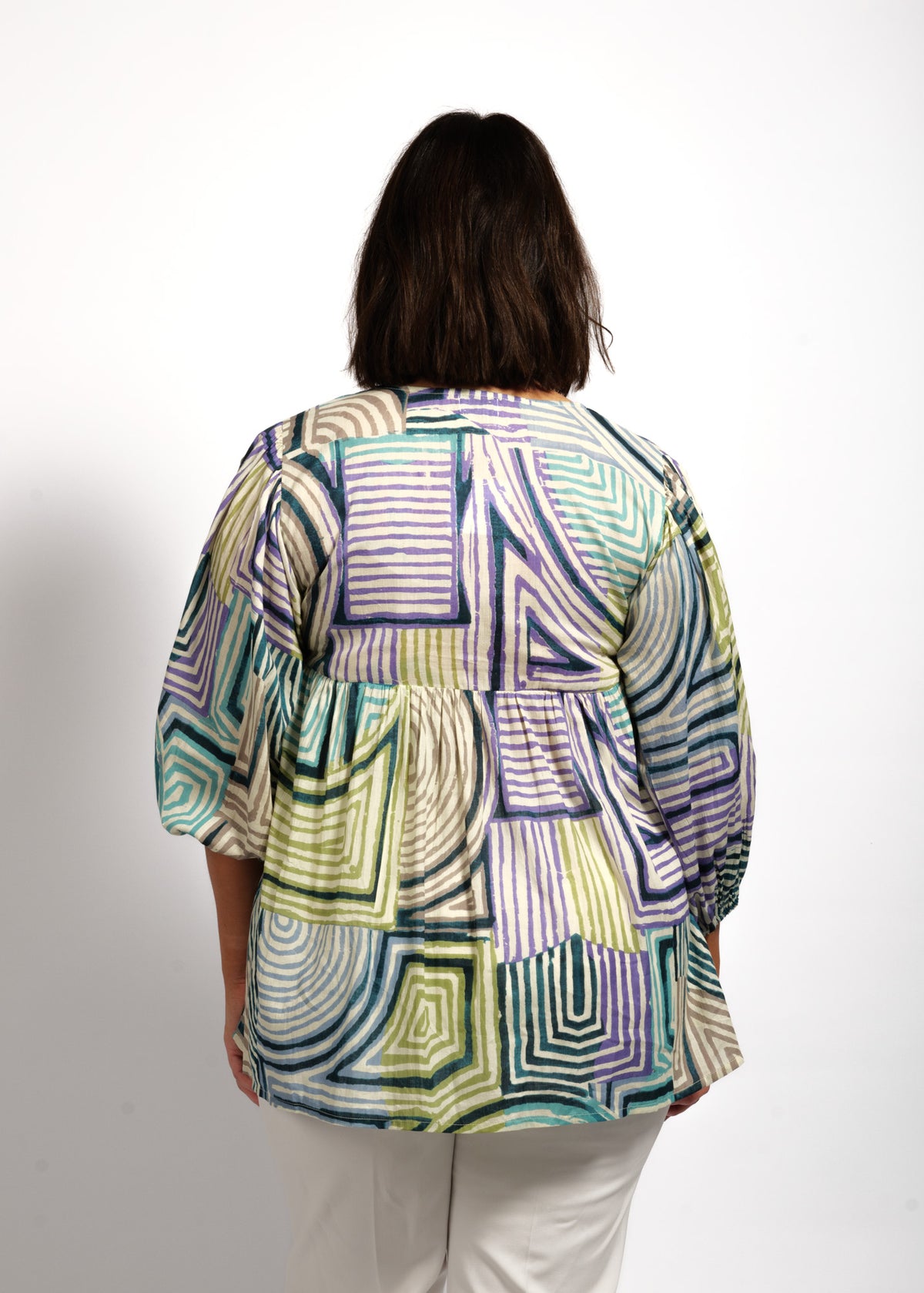 Rosa Top in Lime Mauve