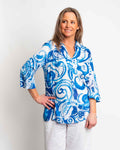 Mossman Top in Blue Swirl