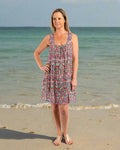 Beaded Above the Knee Summer Cotton Dress