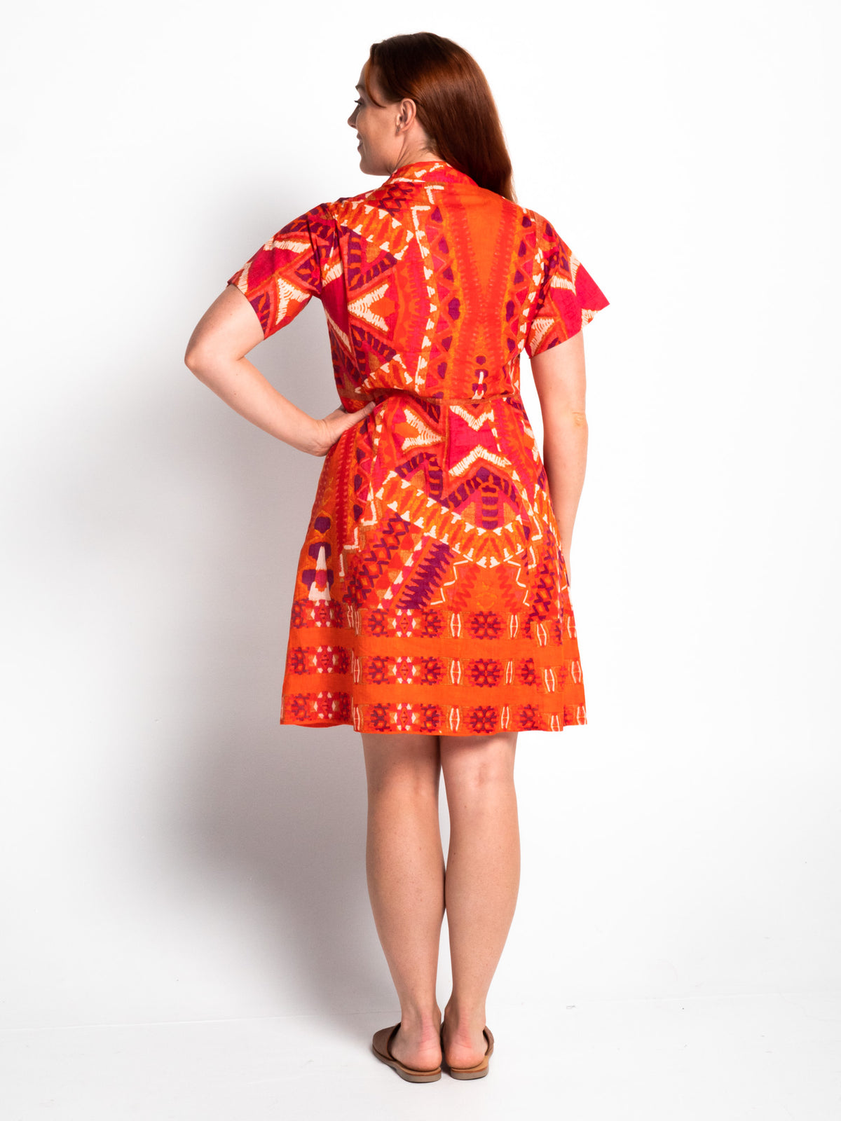 Mareeba Dress in Blood Orange