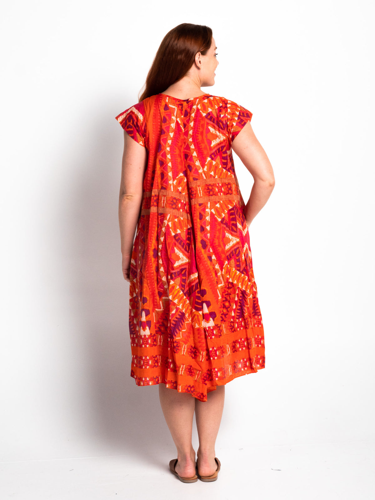 Maheno Dress in Blood Orange