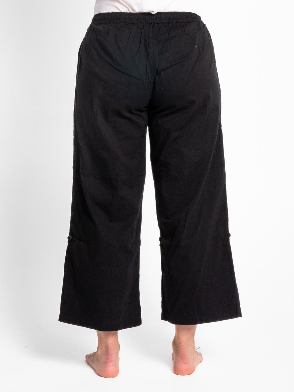 Sorrento Black Cotton Pants