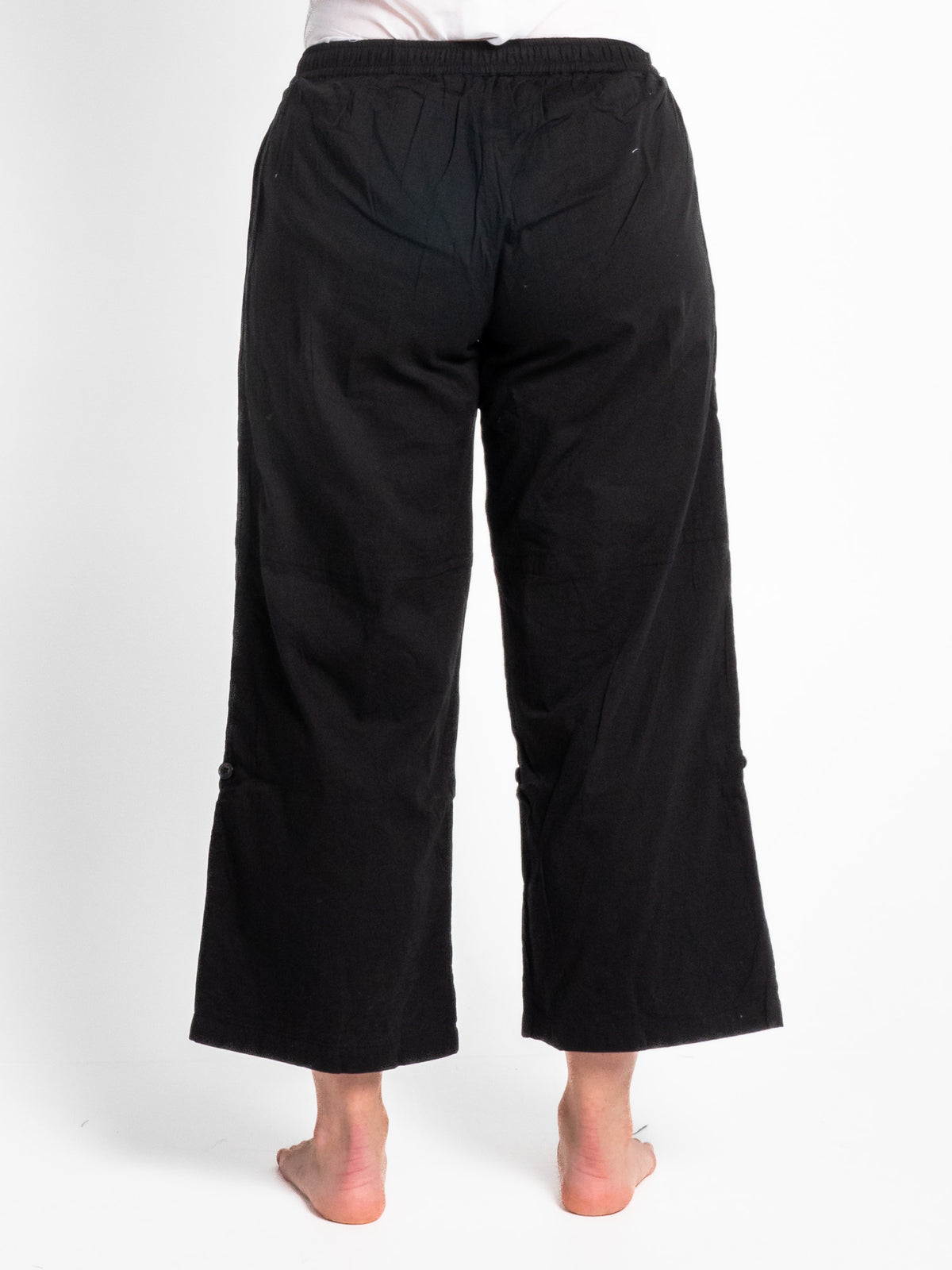 Sorrento Black Cotton Pants