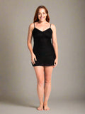 Sorrento Black Cotton Long Top/Short Dress Length