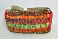 Hand crocheted shoulder bag in beautiful bright colours