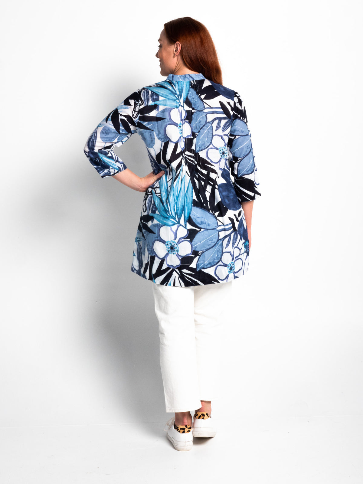 Tully Top in Blue Tropical
